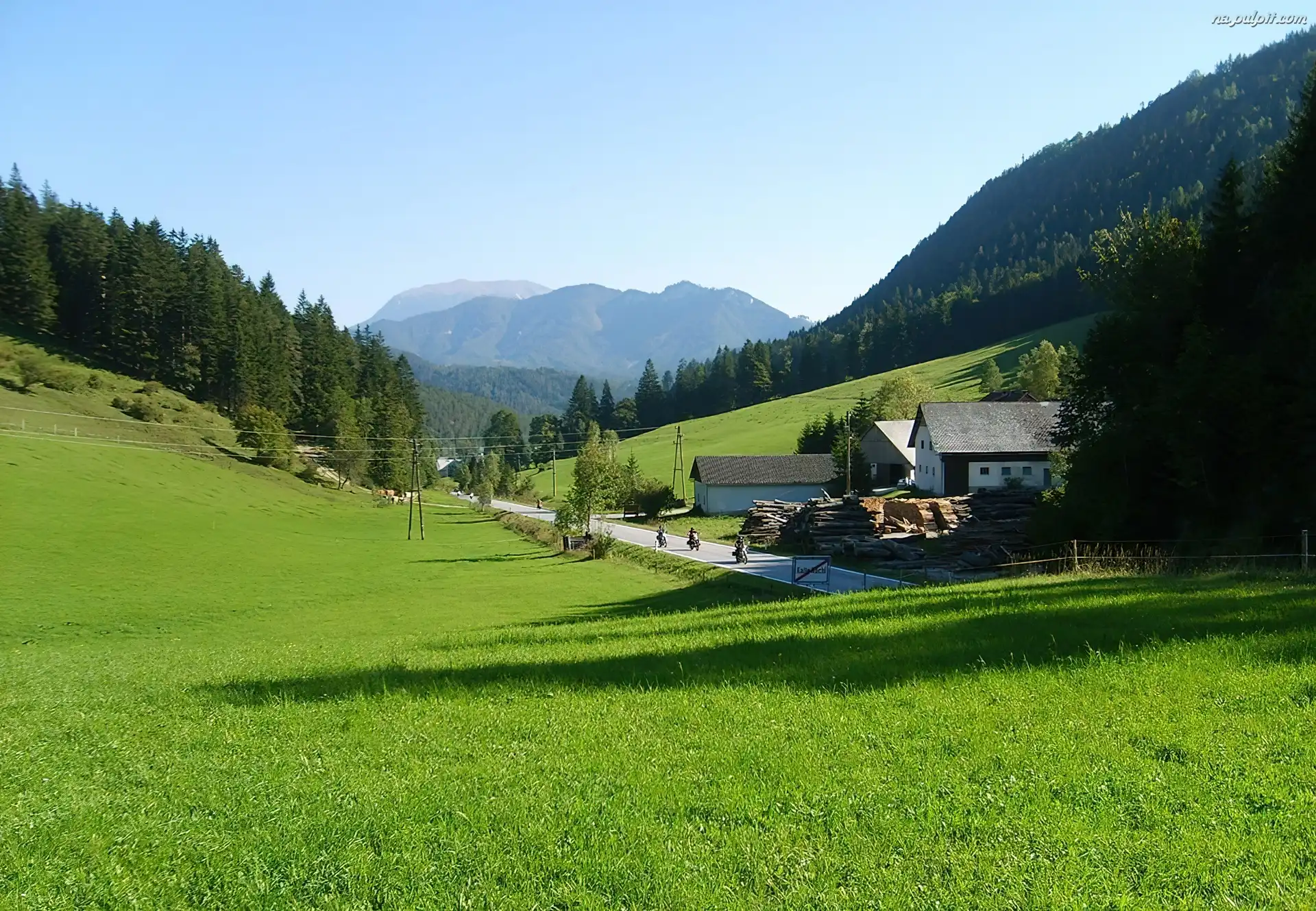 Motocykle, Tirol, Góry Alpy, Austria